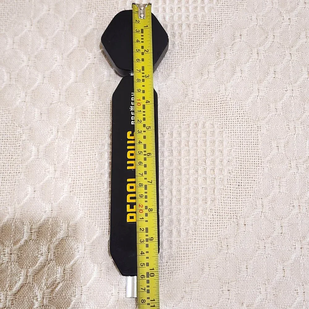 RARE AZ Pedal Haus Brewery Black Yellow White Metal Center Beer Pull Tap Handle